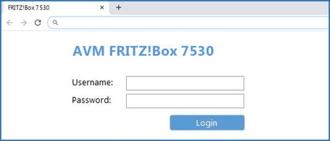 fritz box 7530 ax login
